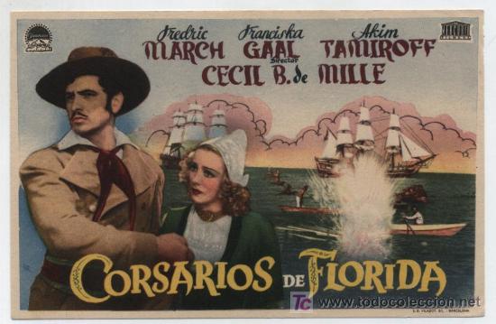 Cine: Corsarios de Florida.Sencillo de Paramount. - Foto 1