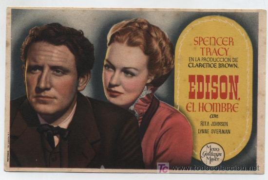 Cine: Edison,el Hombre.Sencillo de MGM. - Foto 1