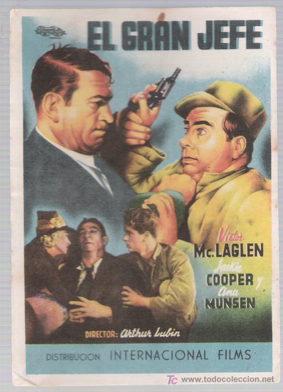 Cine: El gran jefe. Programa sencillo. - Foto 1