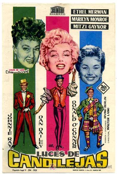 Cine: LUCES DE CANDILEJAS  , MARILYN MONROE , SENCILLO , PM10.139