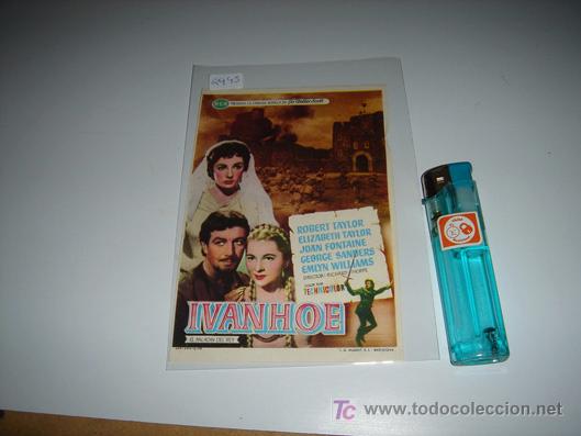 Cine: folleto de mano de la pelicula ivanhoe - Foto 1
