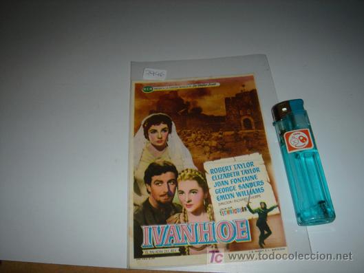 Cine: folleto de mano de la pelicula ivanhoe - Foto 1