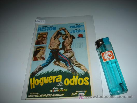 Foglietti di film di film antichi di cinema: folleto de mano de la pelicula hoguera de odios