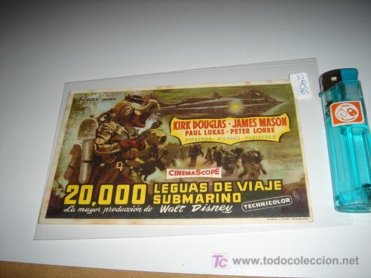 Cine: folleto de mano de la pelicula 20000lagunas de viaje submarino