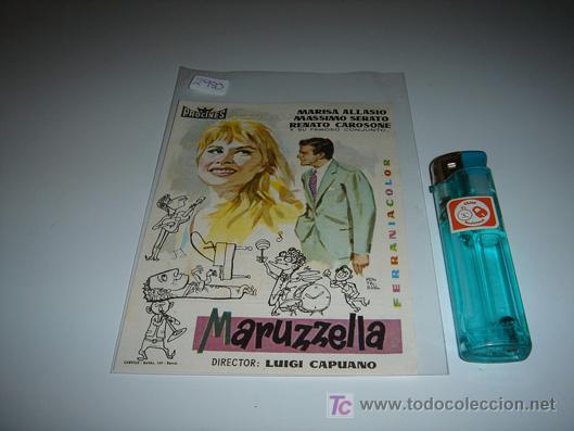 Cine: folleto de mano de la pelicula maruzzella - Foto 1