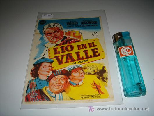 Cine: folleto de mano de la pelicula lio en el valle - Foto 1