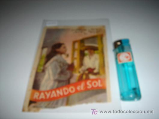 Cine: folleto de mano de la pelicula rayando el sol - Foto 1