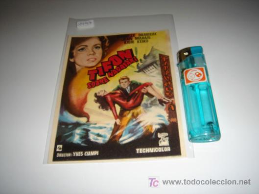 Kino: folleto de mano de la pelicula tifon sobre nagasaki