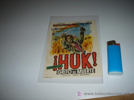 Cine: folleto de mano de la pelicula huk - Foto 1