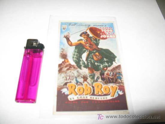 Cine: folleto de mano de la pelicula rob roy - Foto 1