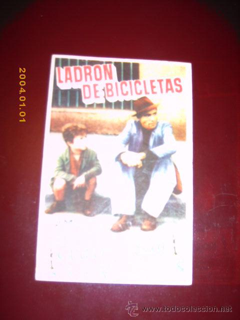 Flyers Publicitaires de Films Anciens: LADRON DE BICICETAS, DE VITTORIO DE SICA, original exclusiva Lais,s.a, C/P. de cine