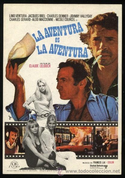 Kino: Q-00351- LA AVENTURA ES LA AVENTURA (L'aventure, c'est l'aventure) Lino Ventura - Jacques Brel