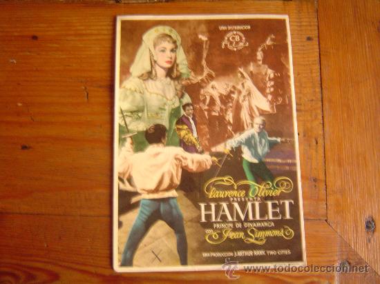 Cine: Folleto de mano-Hamlet - Foto 1