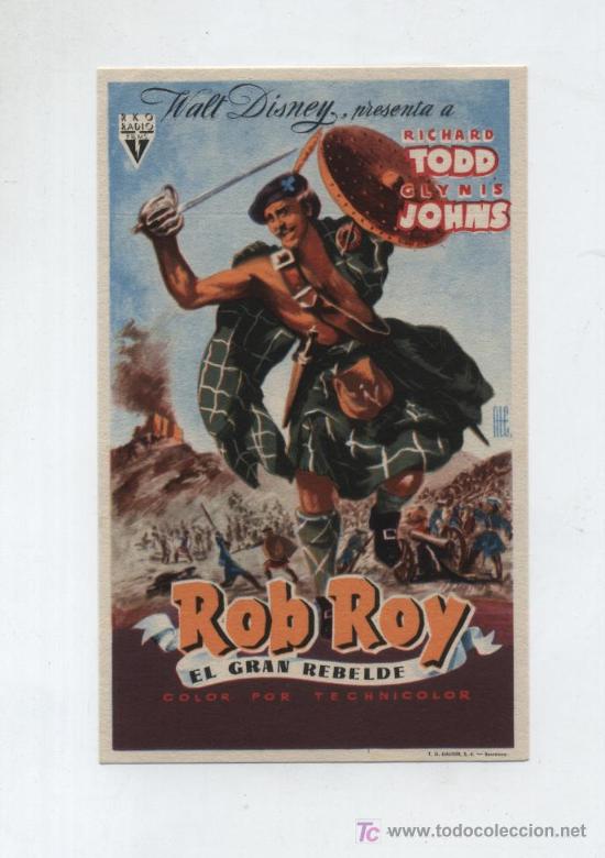 Cine: Rob Roy. Sencillo de RKO Radio. - Foto 1