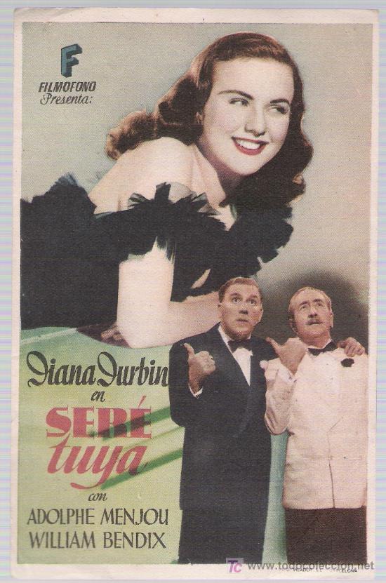 Cine: Ser&eacute; tuya. Sencillode Film&oacute;fono. - Foto 1