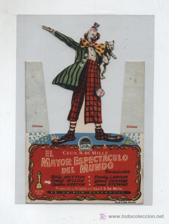 Cine: El Mayor Espect&aacute;culo del Mundo. Troquelado de Paramount. - Foto 1
