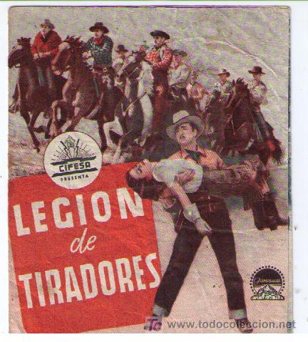 Cine: LEGI&Oacute;N DE TIRADORES. SENCILLO DE PARAMOUNT. - Foto 1