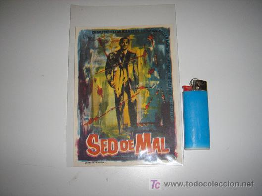 Cinema: folleto de mano de la pelicula sedo de mal