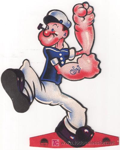 Cine: PTCC 314 POPEYE PROGRAMA TROQUELADO GRANDE 30S PARAMOUNT B - Foto 1