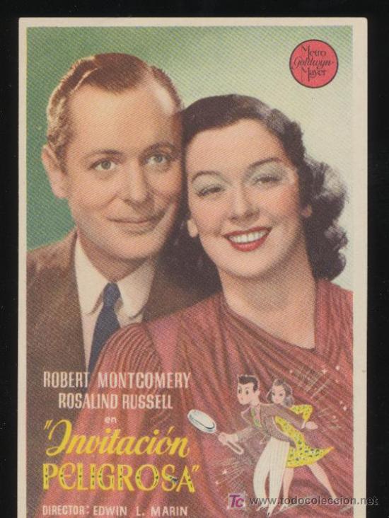 Cine: Invitaci&oacute;n peligrosa. Sencillo de MGM. - Foto 1