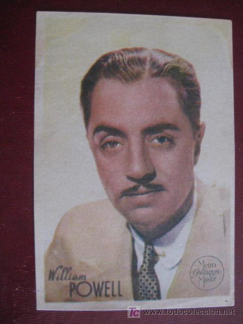Cine: FOLLETO DE MANO DE WILLIAM POWELL - Foto 1