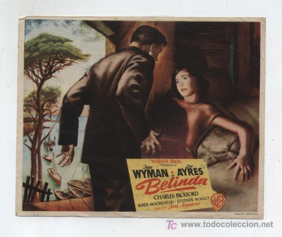  Flyers Publicitaires de films Anciens: Belinda. Sencillo de WB. Teatro cine Villamarta 1950