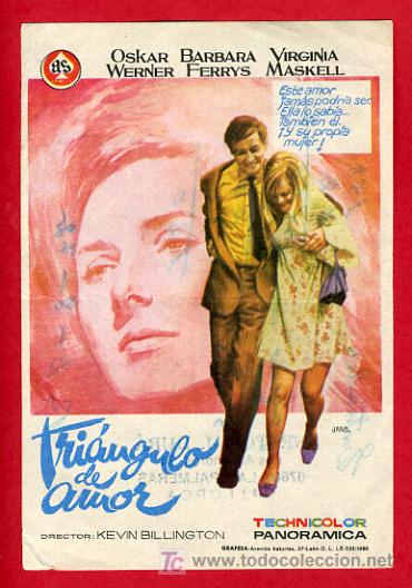 Cine: TRIANGULO DE AMOR , SENCILLO, S1601 - Foto 1
