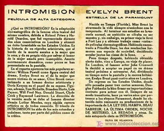 Cine: INTROMISION , 1930 , S1640 - Foto 3
