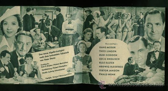 Cine: Programa de cine aleman - censura alemana 1940 - Foto 2