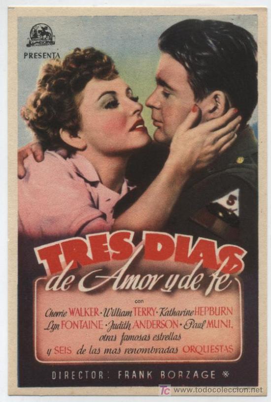 Cine: Tres d&iacute;as de Amor y de F&eacute;. Sencillo de E.Escriv&aacute;. - Foto 1