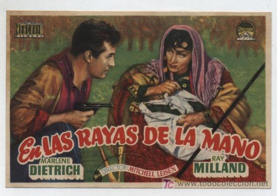 Cine: En las rayas de la mano.Sencillo de Paramount. Cine Duque. - Foto 1