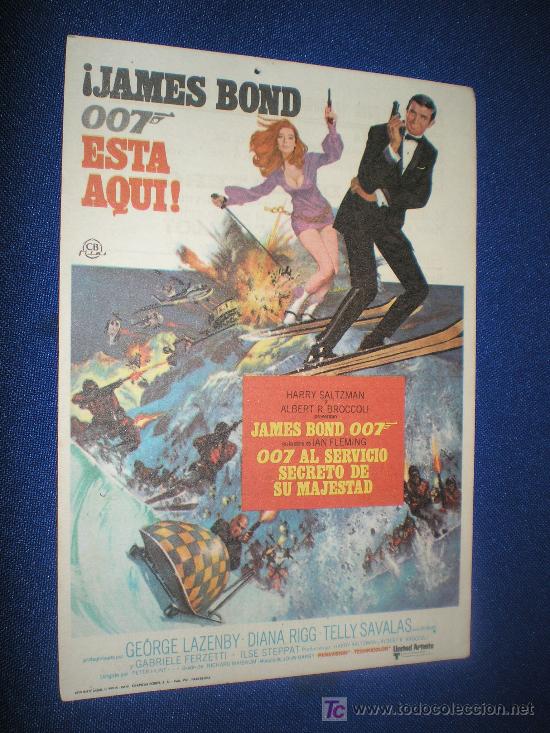 Cine: JAMES BOND 007 AL SERVICIO SECRETO DE SU MAJESTAD - GEORGE LAZENBY, DIANA RIGG