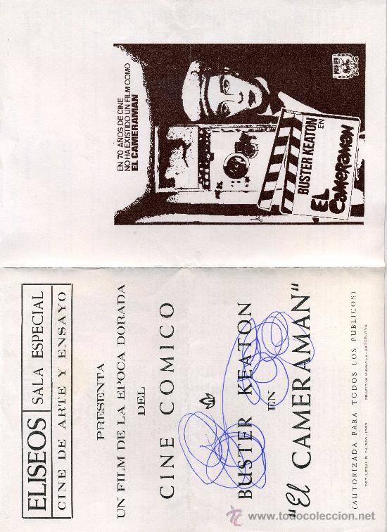 Cine: CAMERAMAN, EL (ARTE Y ENSAYO). - Foto 1