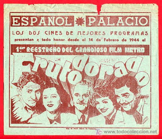 Cinema: FRUTO DORADO , PROGRAMA LOCAL