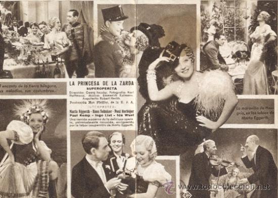 Cine: LA PRINCESA DE LA ZARDA, MARTA EGGERTH - Foto 2