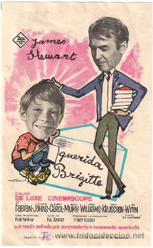Cine: QUERIDA BRIGITTE PROGRAMA SENCILLO FOX BRIGITTE BARDOT JAMES STEWART - Foto 1