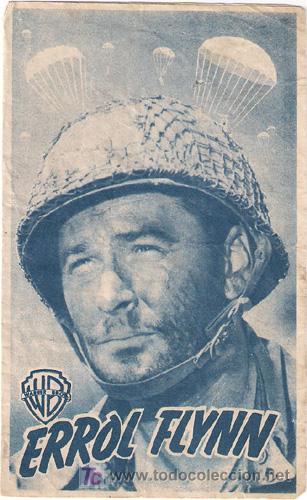 Cine: OBJETIVO BIRMANIA PROGRAMA DOBLE azul WARNER ERROL FLYNN - Foto 1