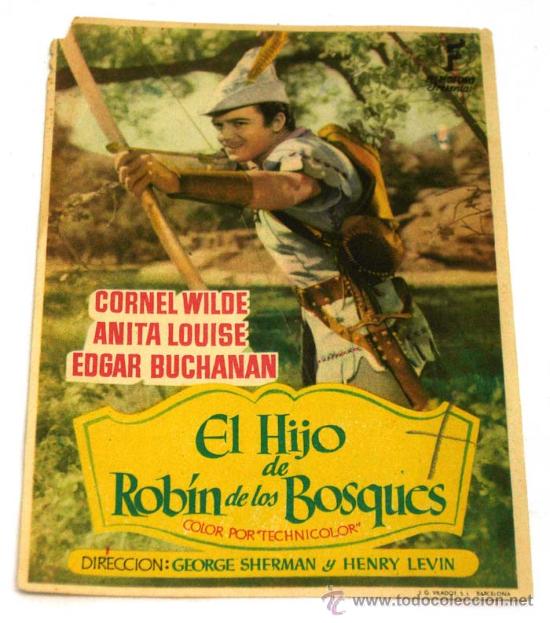 Cine: El Hijo de Robin de los Bosques Programa pel&iacute;cula - Foto 1