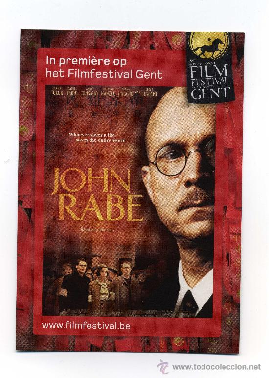Cine: JOHN RABE. POSTAL. - Foto 1