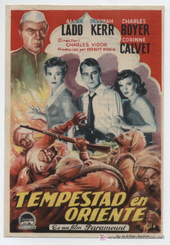 Cine: Tempestad en Oriente. Sencillo de Paramount. Teatro Fraga. - Foto 1