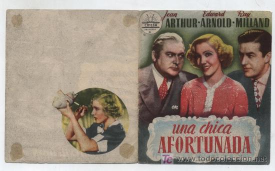Cine: Una chica afortunada. Doble de Cifesa. - Foto 1