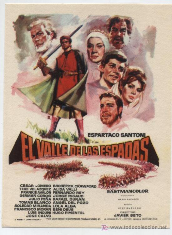 Cine: El Valle de las Espadas. Programa sencillo.   &iexcl;IMPECABLE! - Foto 1