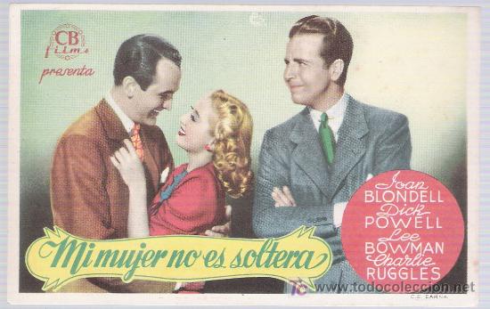 Cine: Mi mujer es soltera. Sencillo de CB Films. - Foto 1