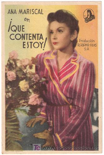 Cine: QUE CONTENTA ESTOY PROGRAMA SENCILLO EXCELSA CINE ESPA&Ntilde;OL ANA MARISCAL - Foto 1