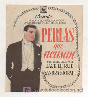Kino: 'PERLAS QUE ACUSAN'. PROGRAMA DOBLE. PUBLICIDAD CINE (CINE GUIMER&Aacute;). 1943.