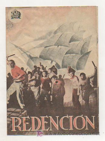 Cine: REDENCION. PROGRAMA DOBLE. (CINE METROPOL, VILASAR). 1940. - Foto 1