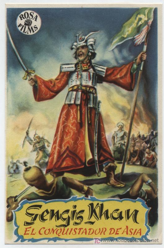 Cine: Gengis Khan. Sencillo de Rosa Films.  &iexcl;IMPECABLE! - Foto 1
