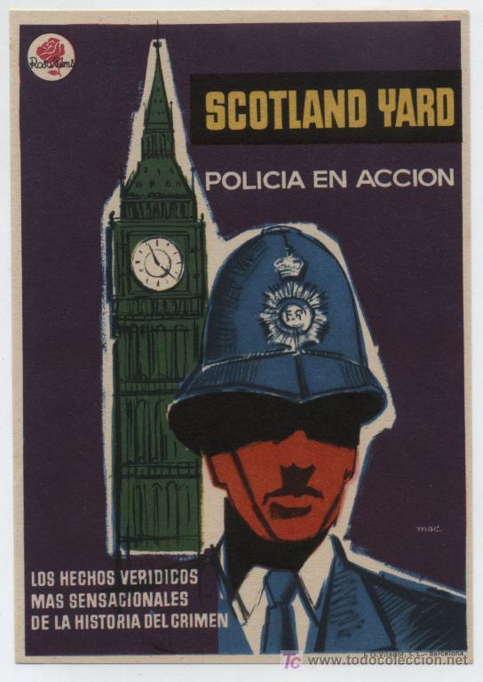 Cine: Scotland Yard. Sencillo de Rosa Films.   &iexcl;IMPECABLE! - Foto 1