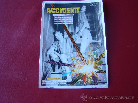 Cine: ACCIDENTE, DIRK BOGARDE, ORIGINAL sin publicidad - Foto 1