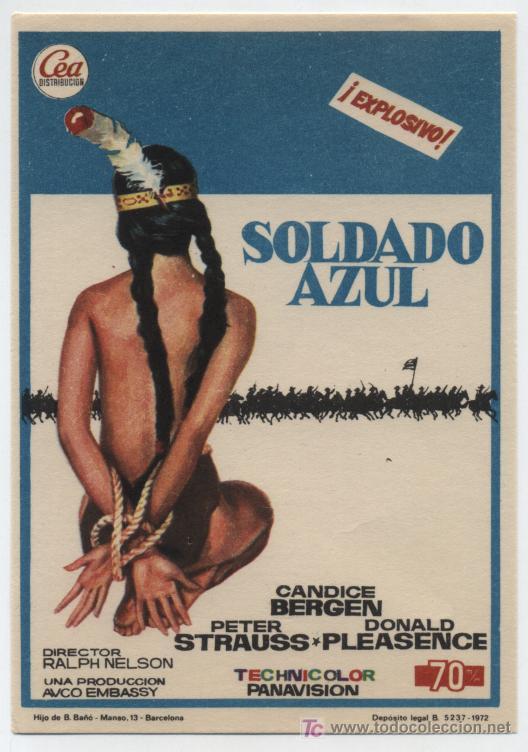Cine: Soldado Azul. Sencillo de CEA.  &iexcl;IMPECABLE! - Foto 1